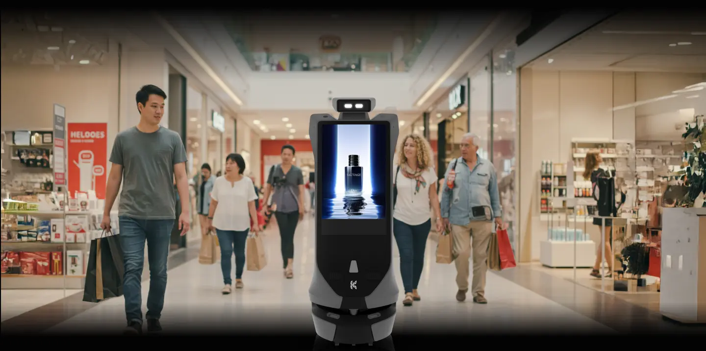advertising robot for mall
