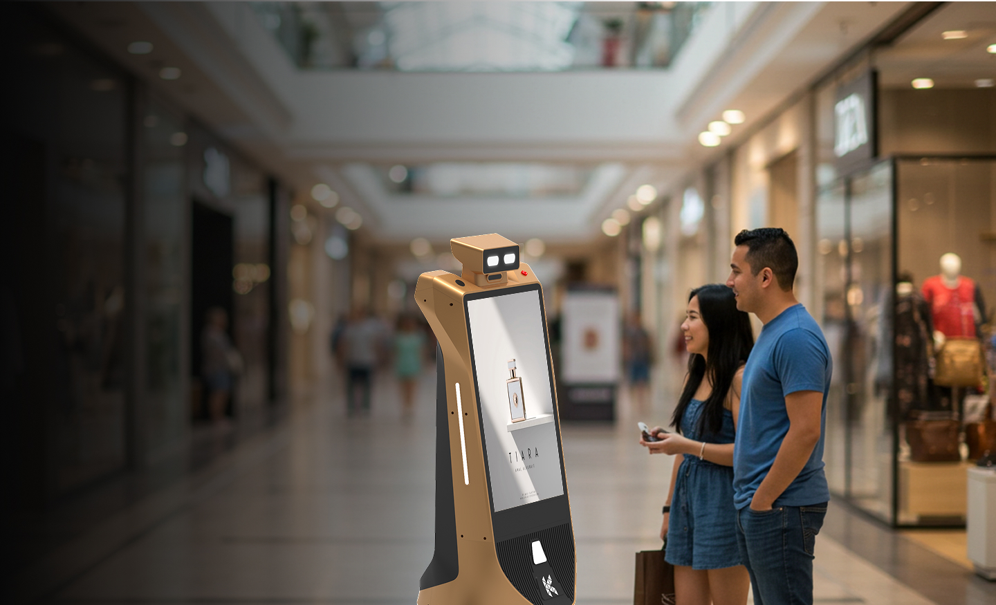 odigo- ai-powered advertising robot for mall
